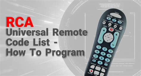 lg codes for rca universal remote|List of RCA Universal Remote Codes for Sony and LG TV .